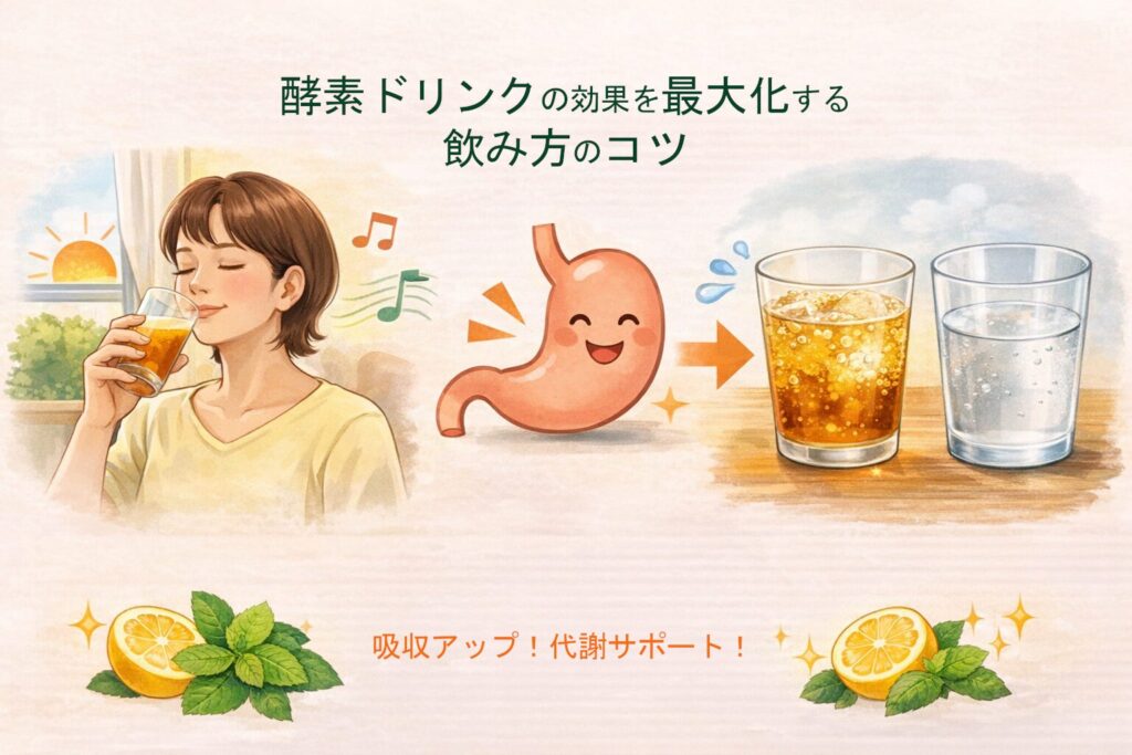 酵素ドリンクの効果を最大化する飲み方のコツ