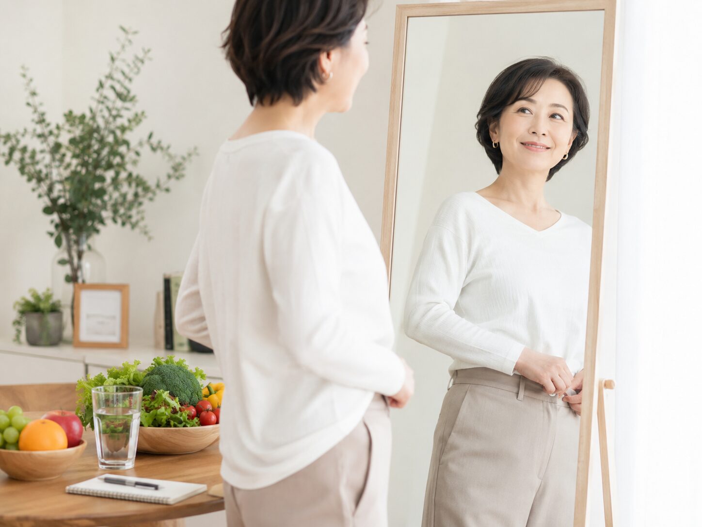 中年太り　痩せないと悩む女性
