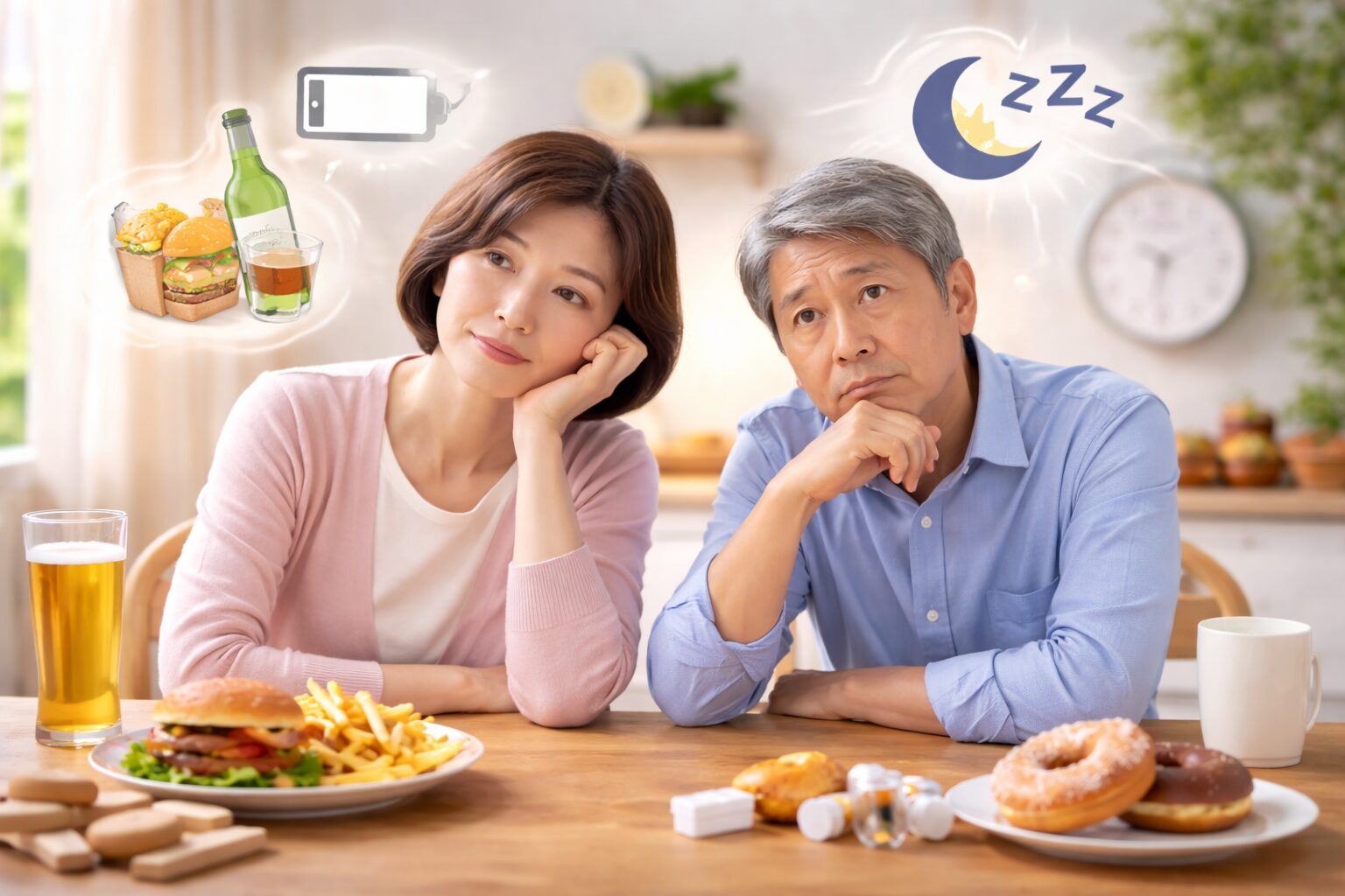 中高年の酵素不足はなぜ起こる?原因と今すぐできる3つの対策 2 酵素のちから なぜ年齢とともに酵素は減るのかと考える中年夫婦