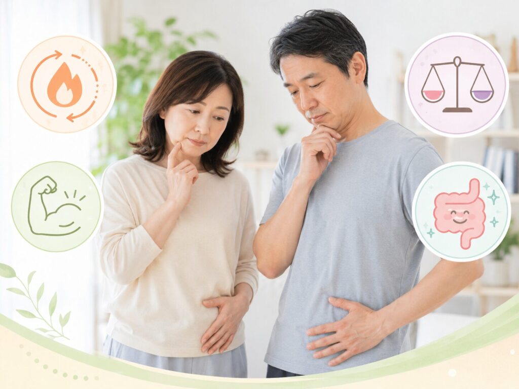 健康について考える夫婦