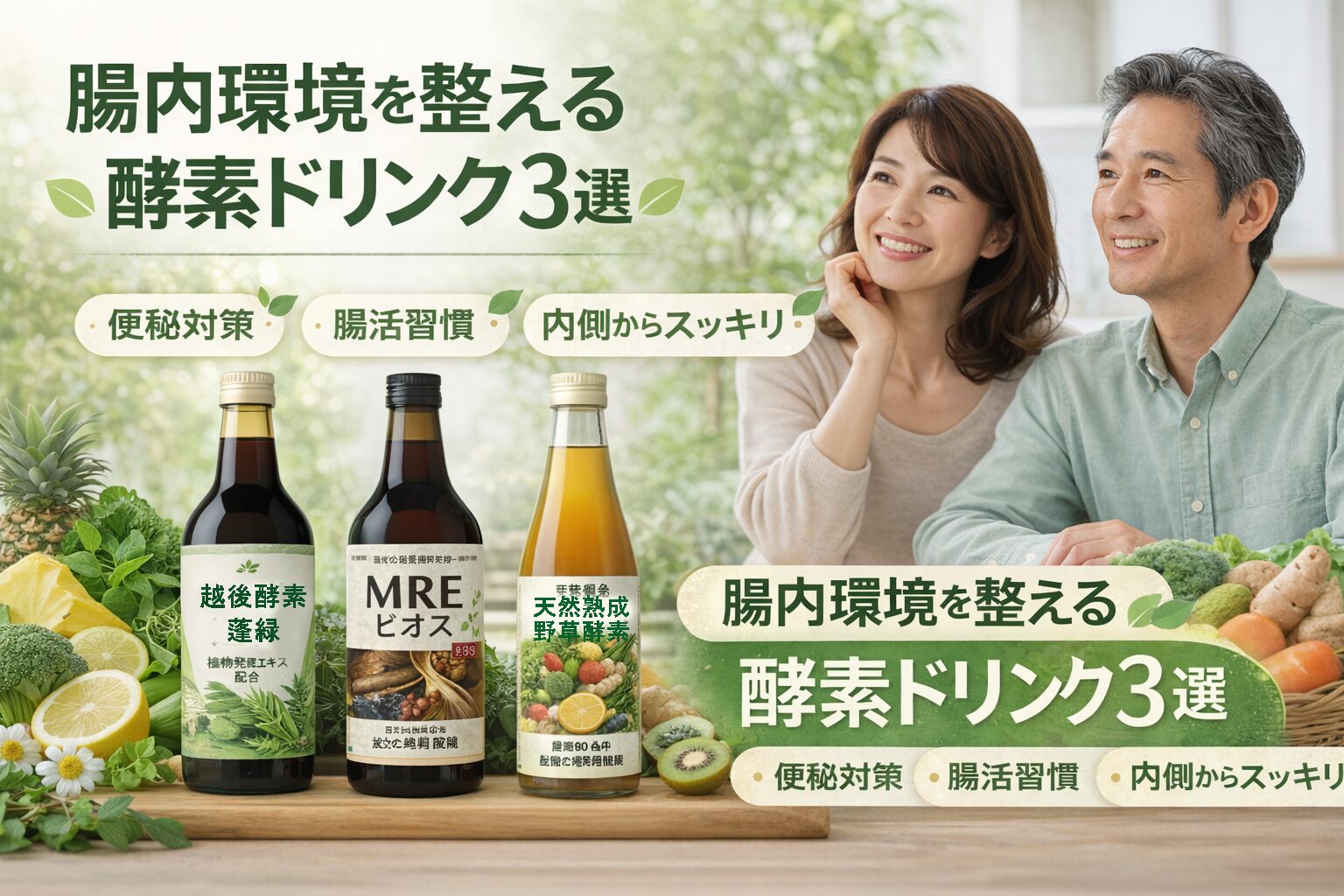 中高年 疲れやすい原因と対策|最近疲れやすい…を酵素で整える5つの改善法 8 酵素のちから 腸内環境を整える酵素ドリンク