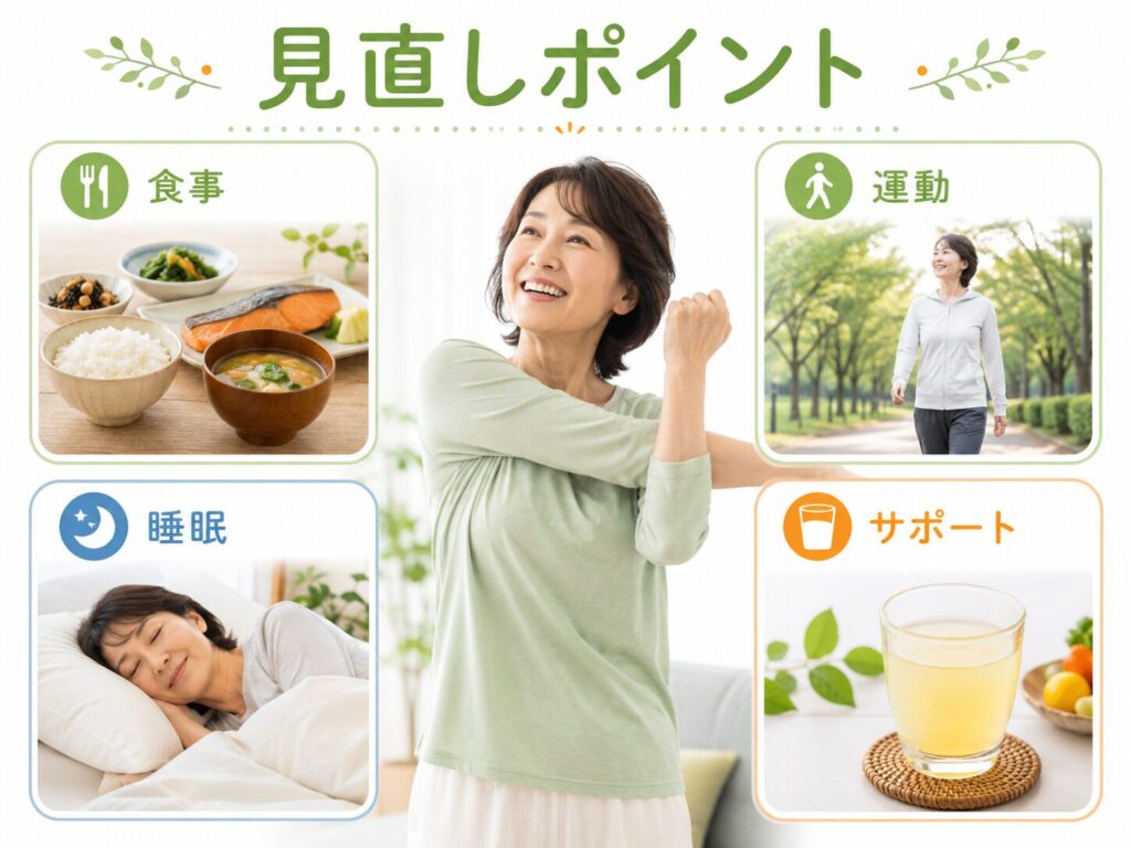 中高年のダイエットで痩せない理由とは?代謝・ホルモン・生活習慣の見直しポイント 4 酵素のちから 痩せにくい状態からの見直しポイント