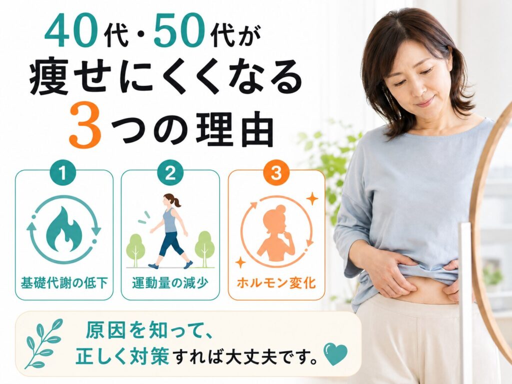 40代・50代が痩せにくい理由