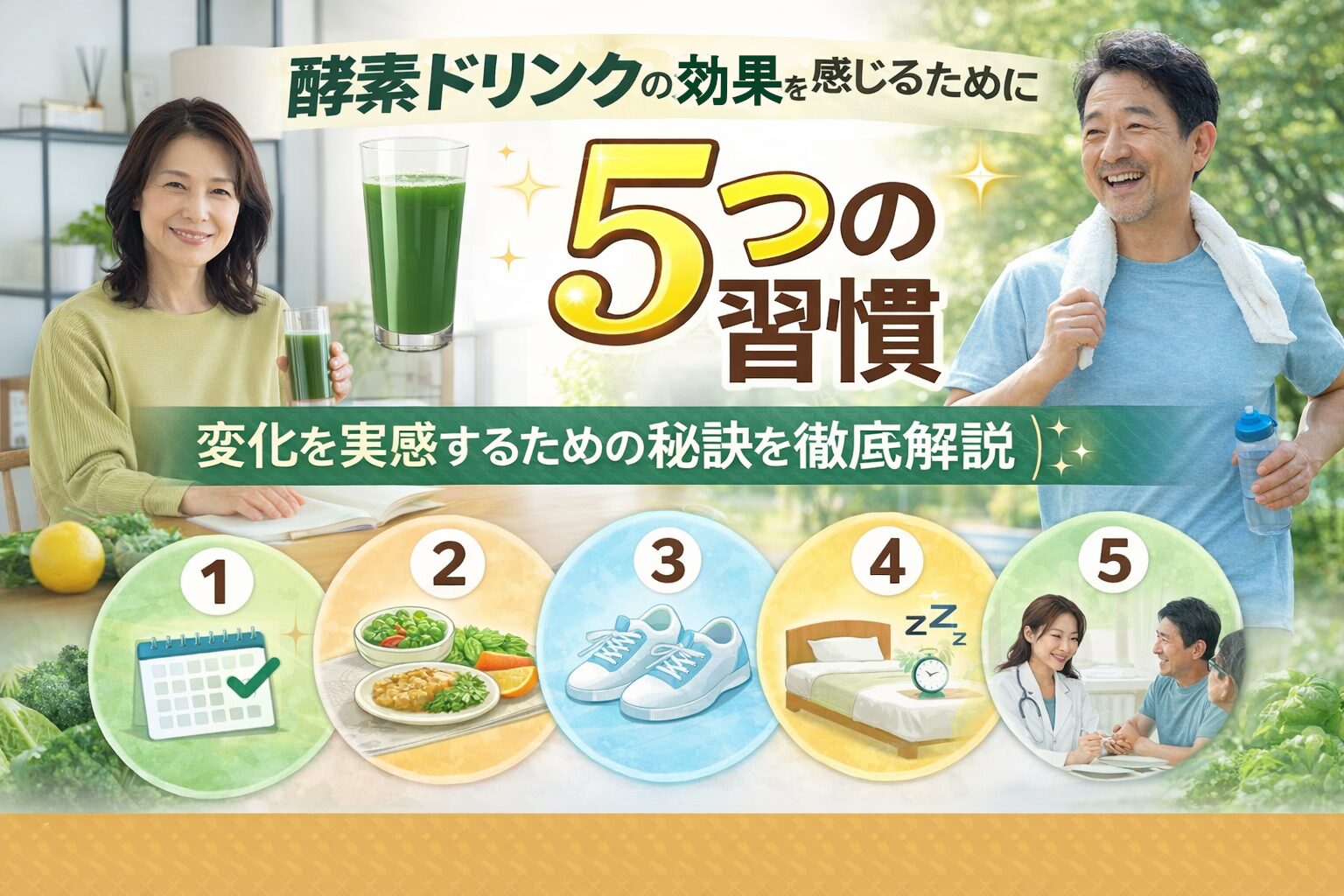 酵素ドリンクの効果アップのための５つの習慣