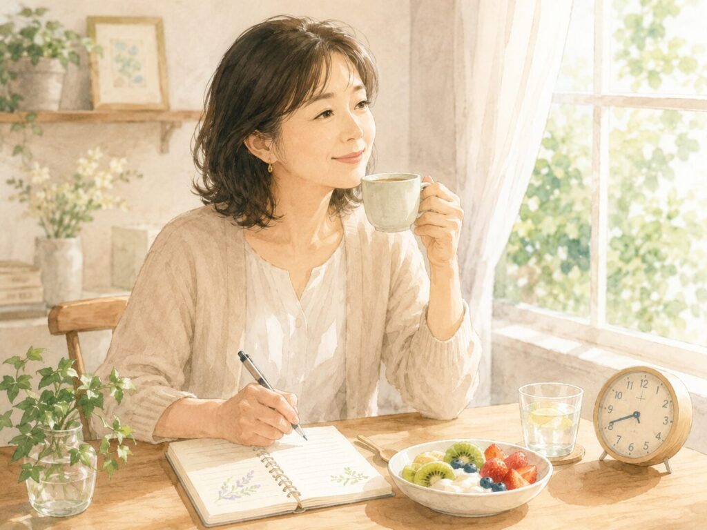 更年期障害になりにくい人の特徴|症状が軽い人に見られやすい生活習慣とは 4 酵素のちから 落ち着いた朝のひととき