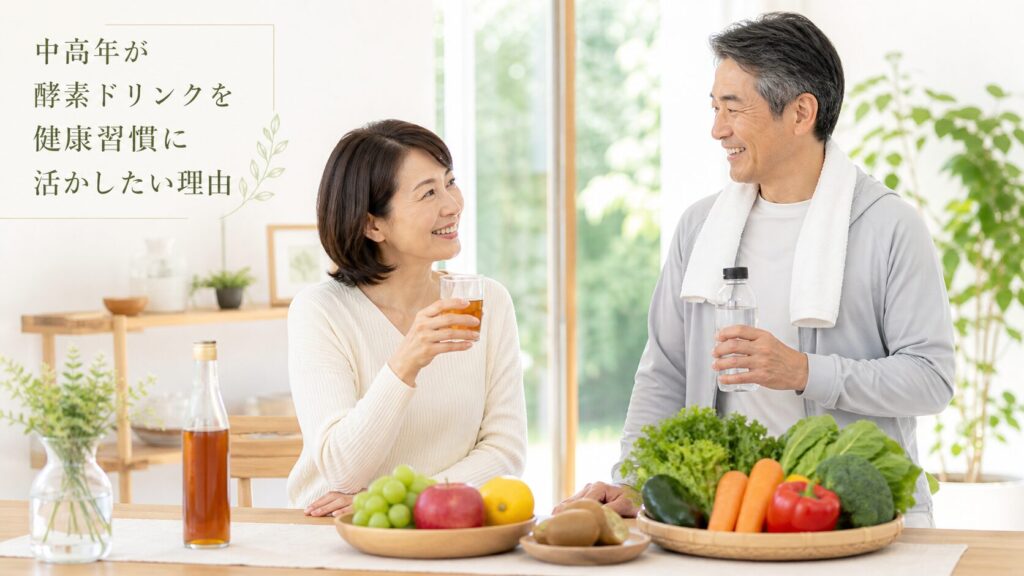 中高年の酵素ドリンク効果とは?健康習慣に活かす5つのポイントをやさしく解説 2 酵素のちから 酵素ドリンクの効果を実感している中高年