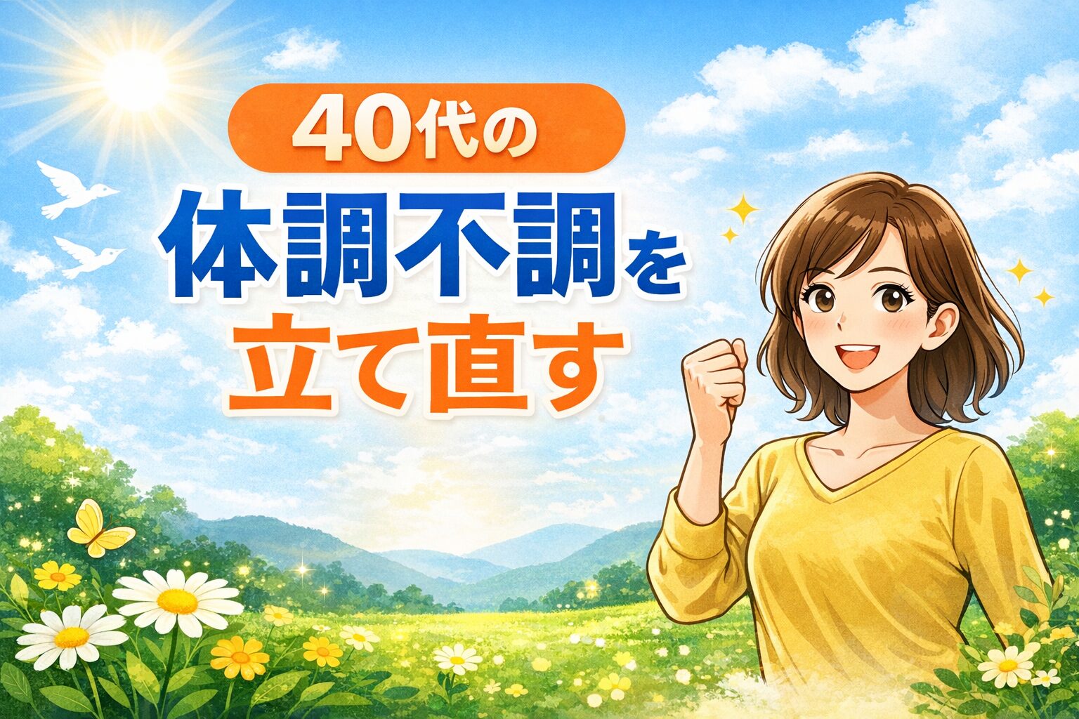 体調不調を立て直すには生活習慣の見直しが必要