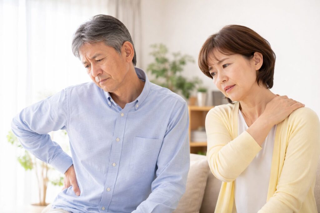 体調の不調を感じる中高年