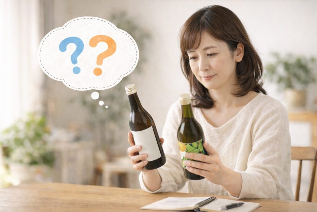 エッセンシア酵素の効果は本当?口コミから分かる実感ポイントと中高年に向く理由 11 酵素のちから 酵素ドリンクの比較イメージ