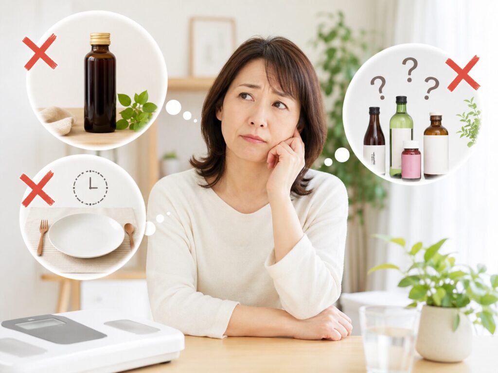 ダイエットの決断に迷っている女性