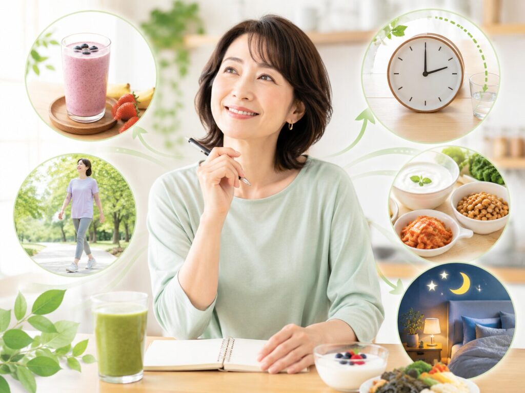 40代で酵素ダイエットをしても痩せない理由|“やり方のズレ”と正しい整え方 4 酵素のちから ダイエット法を見直している女性