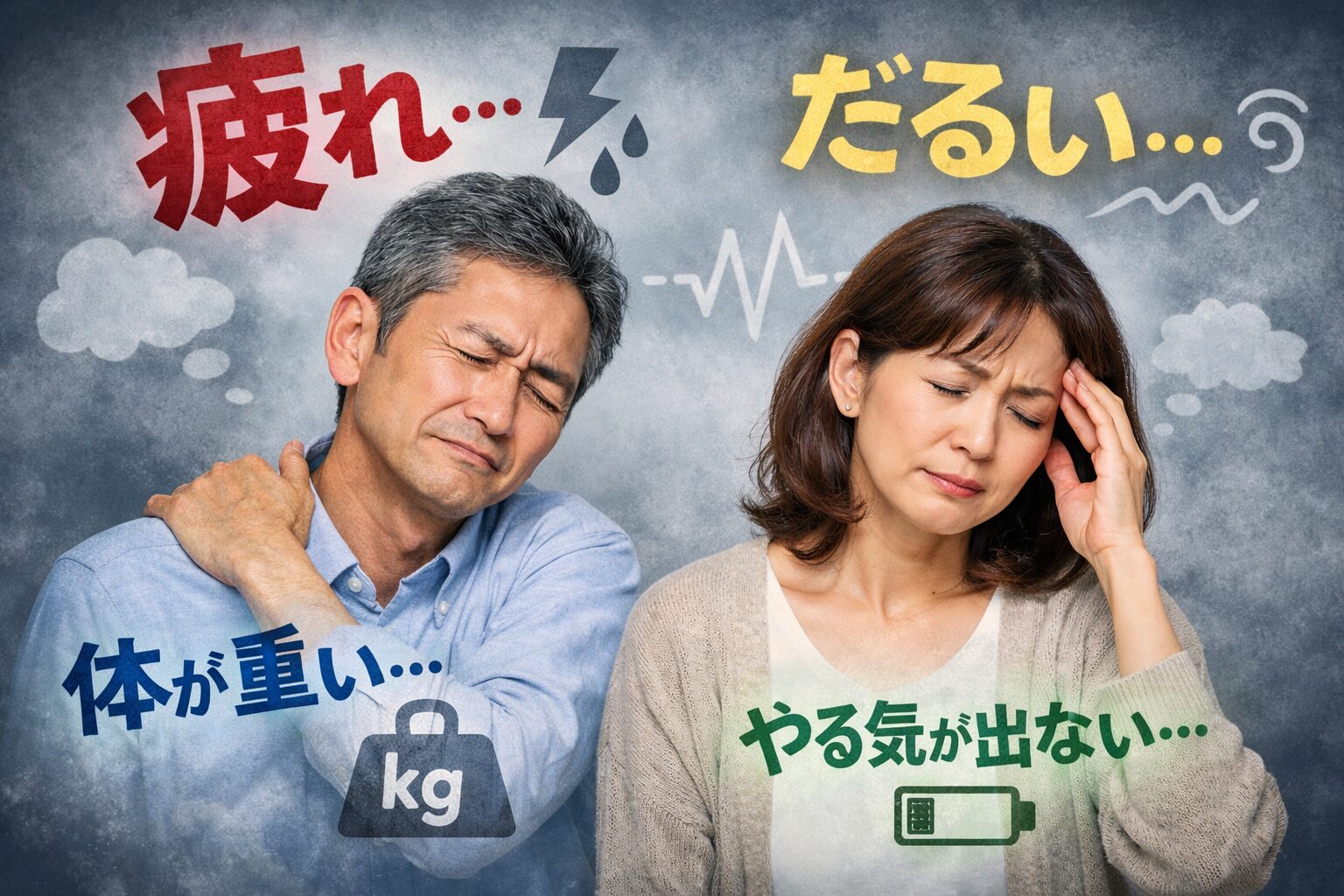 疲れやすい中高年