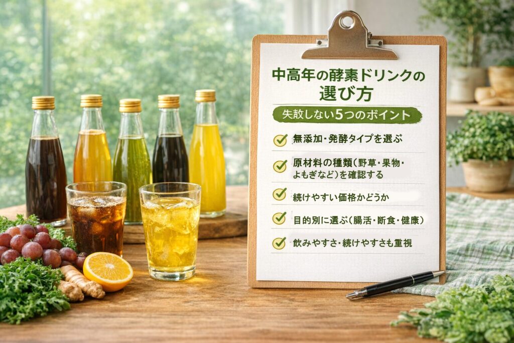 酵素ドリンクの選び方のポイント