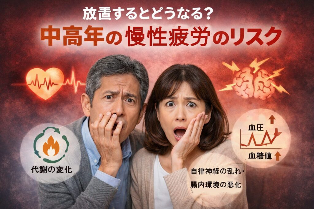 中高年の慢性疲労のリスク