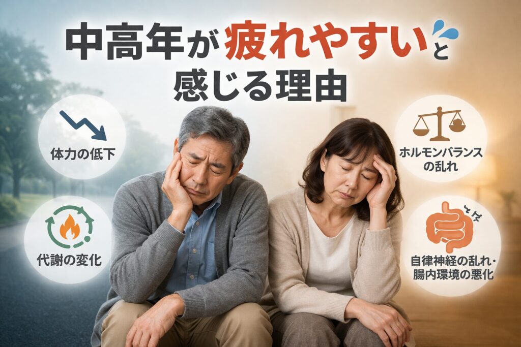 中高年 疲れやすい原因