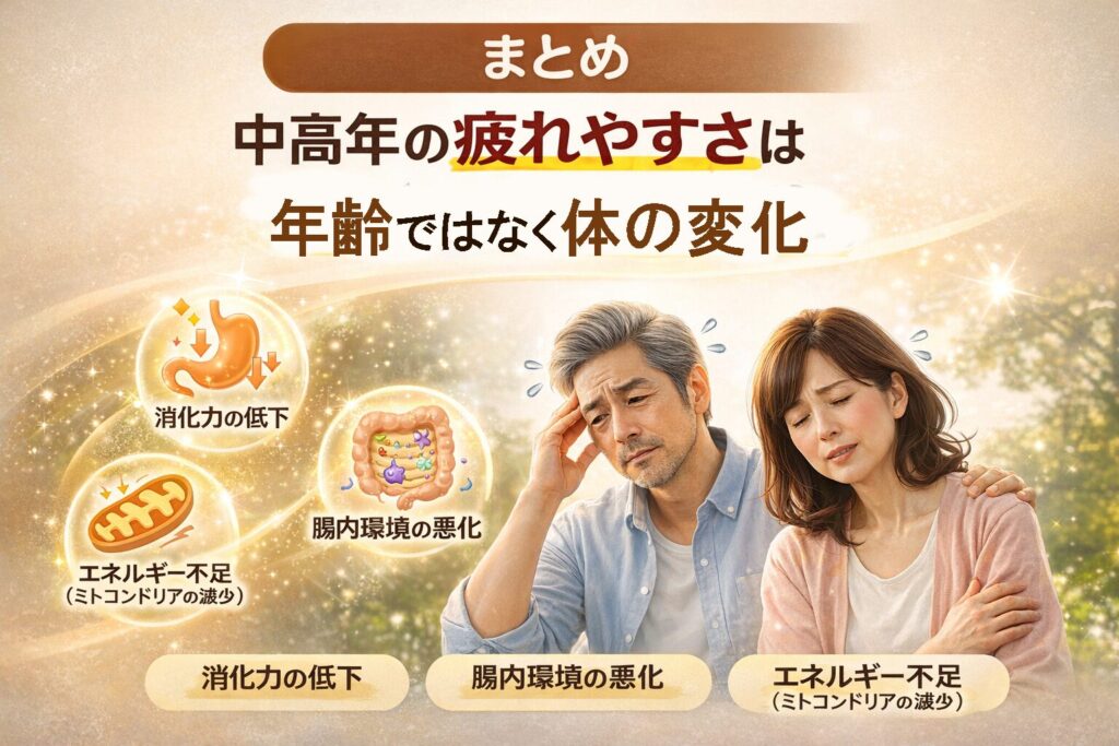 中高年 疲れやすいのは体の変化