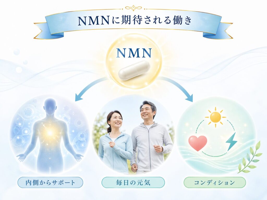 NMNとは?期待される働きをわかりやすく解説|初心者向けに基本から紹介 4 酵素のちから NMNに期待される働き