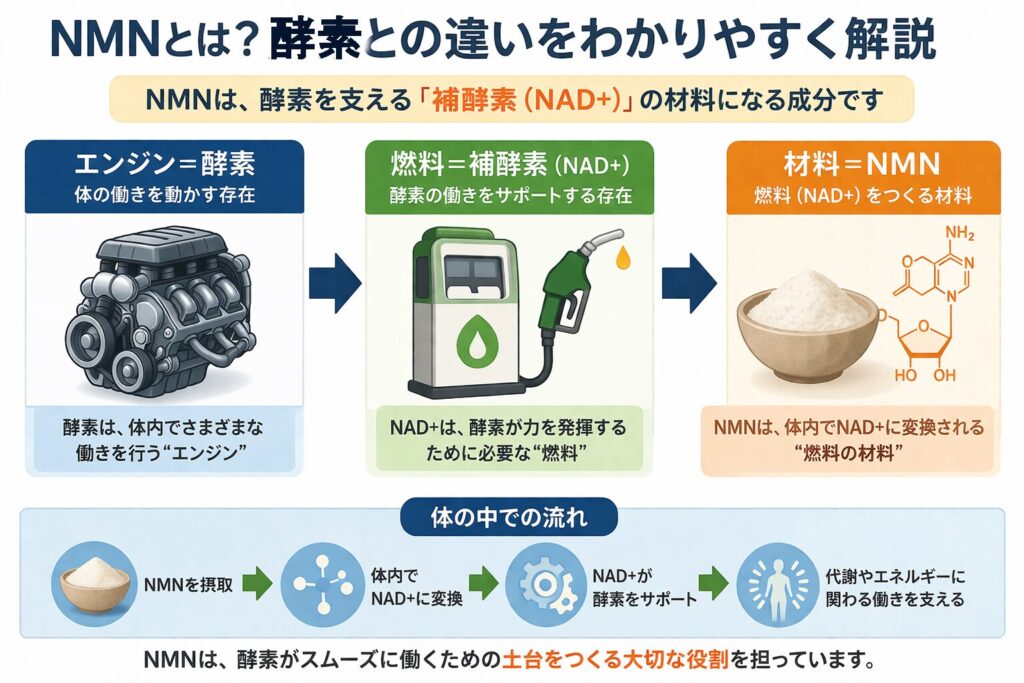 NMNと酵素の違い