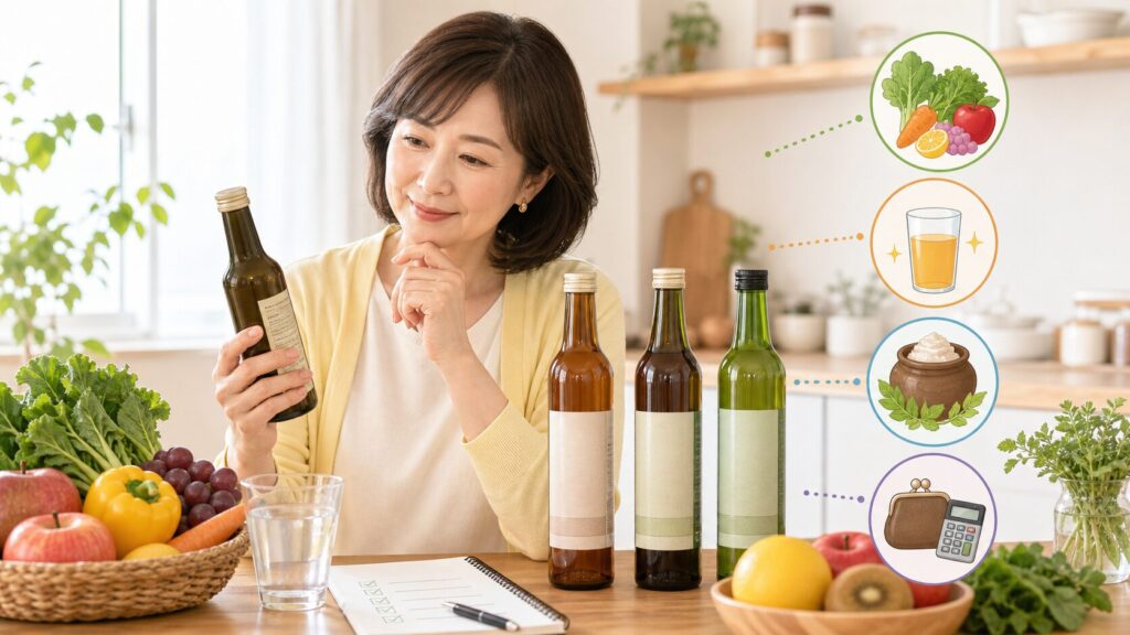 お通じに悩む中高年が酵素ドリンクを選ぶポイント