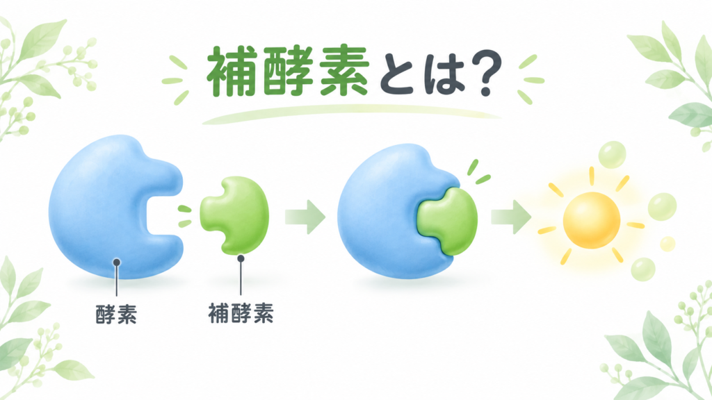 補酵素とは?酵素との違い・種類とビタミンとの関係をわかりやすく解説 2 酵素のちから 酵素と補酵素が組み合わさって化学反応を助ける仕組み